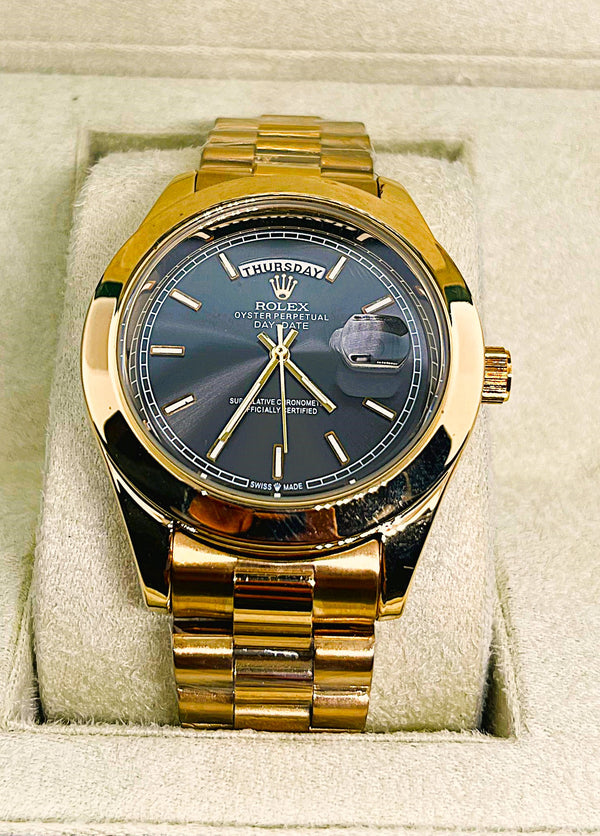 ROLEX GOLD WITH DATE TIME